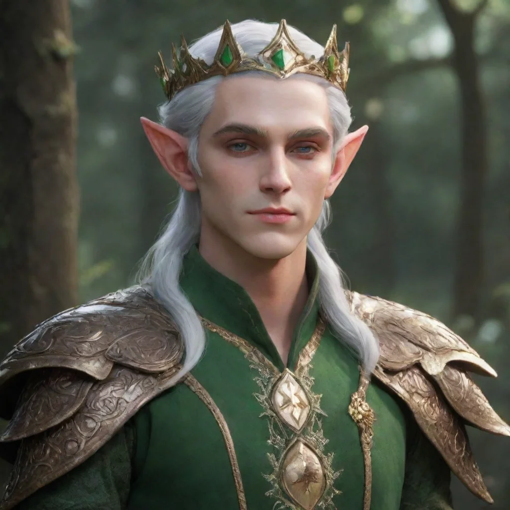 aiamazing aesthetic character elf king awesome portrait 2