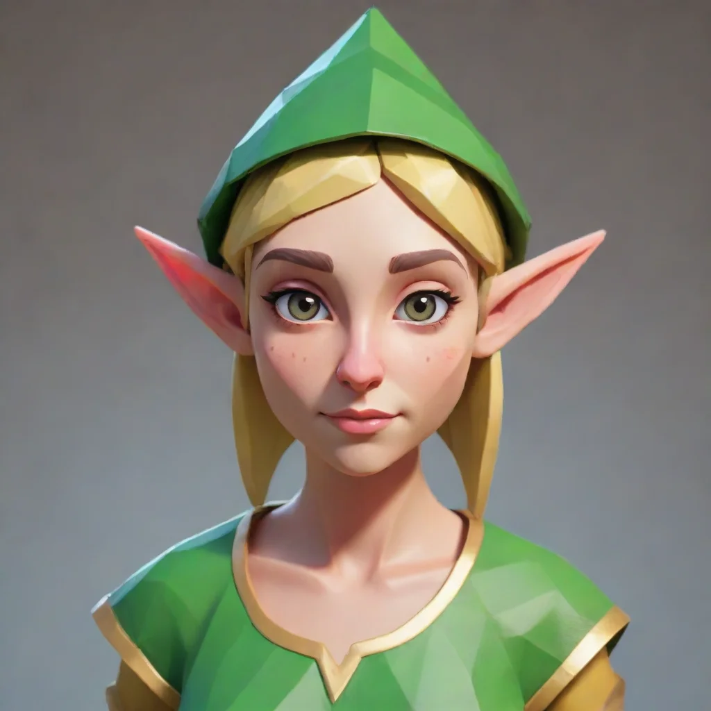 aiamazing aesthetic character elf low poly awesome portrait 2