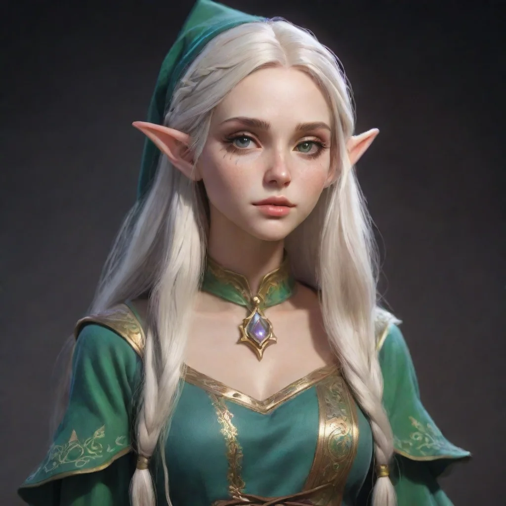 aiamazing aesthetic character elf mage awesome portrait 2