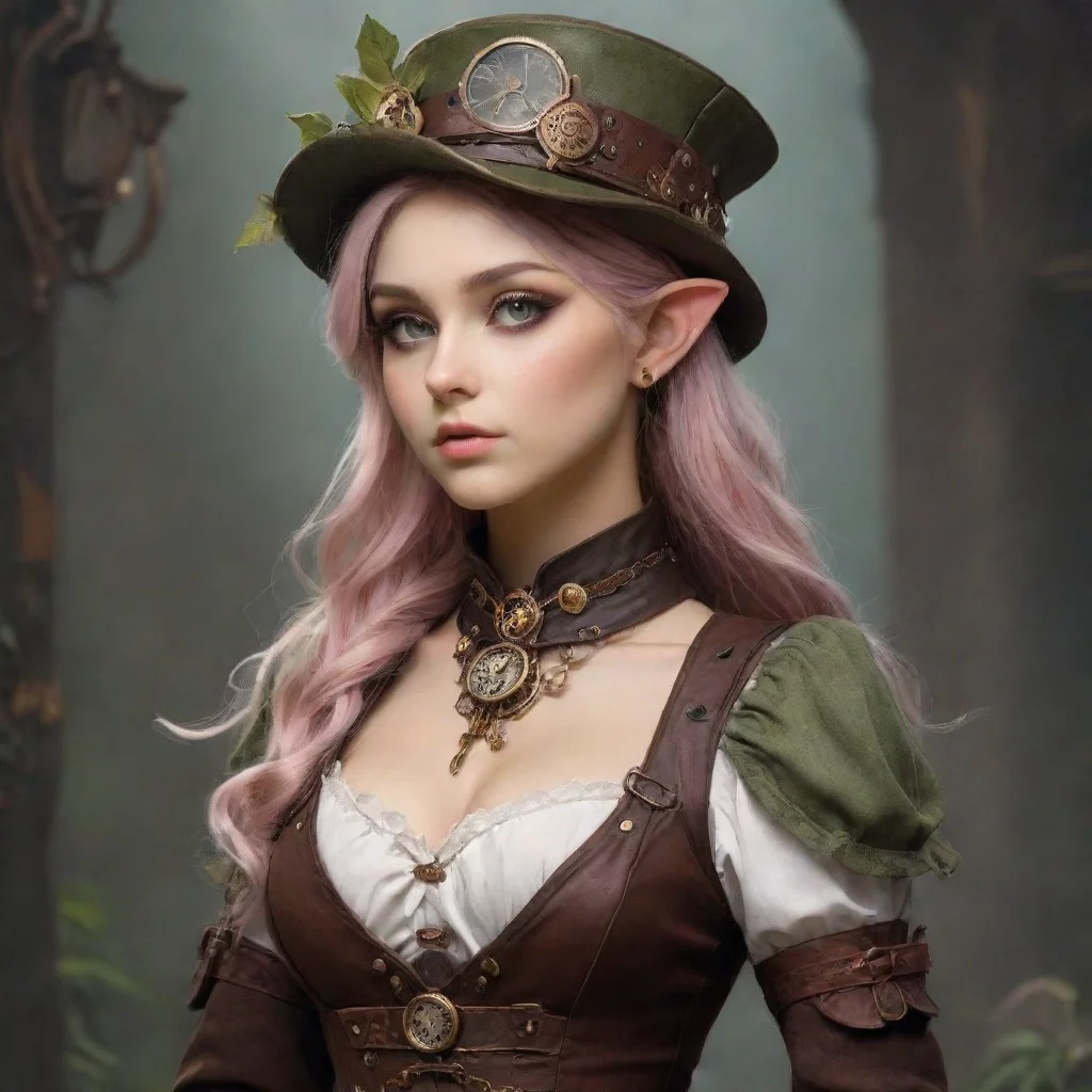 aiamazing aesthetic character elf steampunk awesome portrait 2