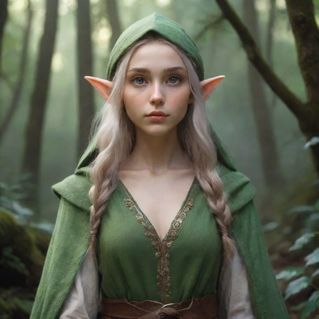 aiamazing aesthetic character elf wanderer awesome portrait 2