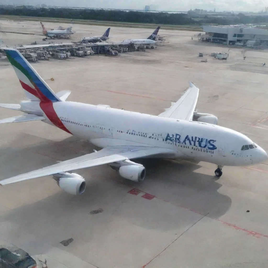 amazing airbus a380 at the gate in miami international airport appears awesome portrait 2