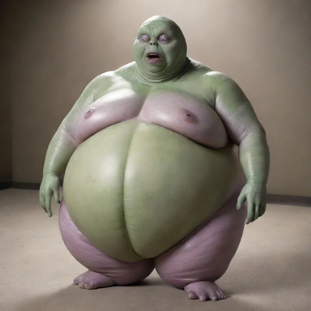 amazing alien belly inflation  awesome portrait 2