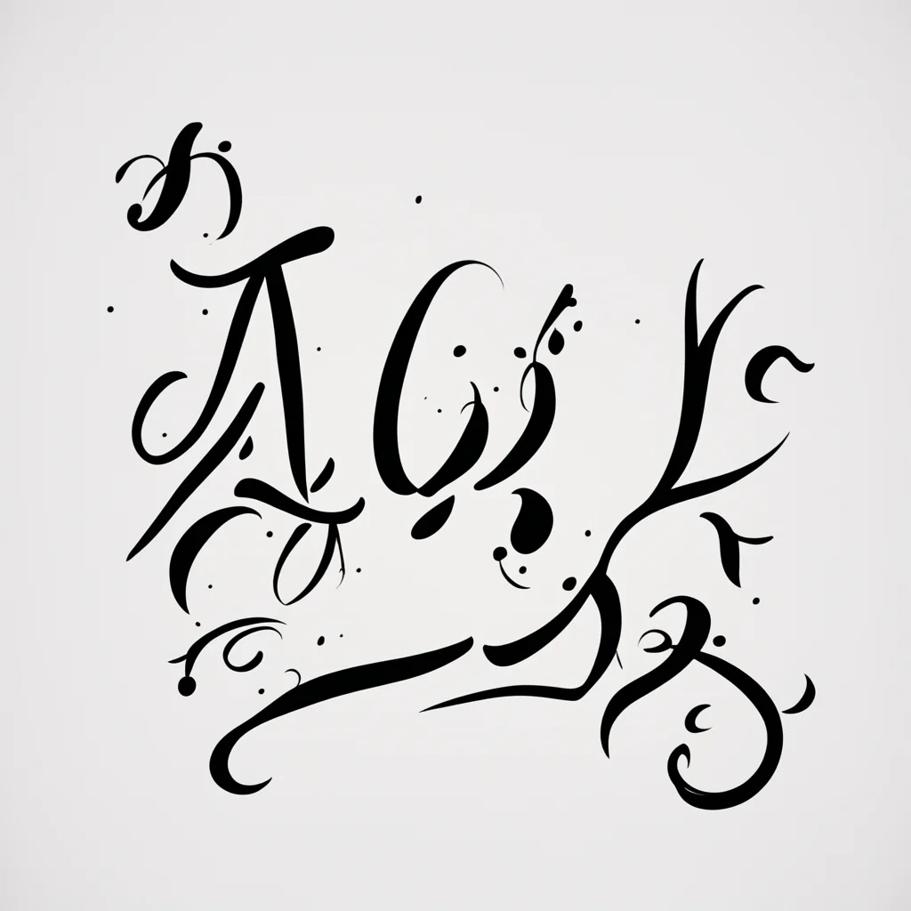 aiamazing alphabet calligraphy awesome portrait 2