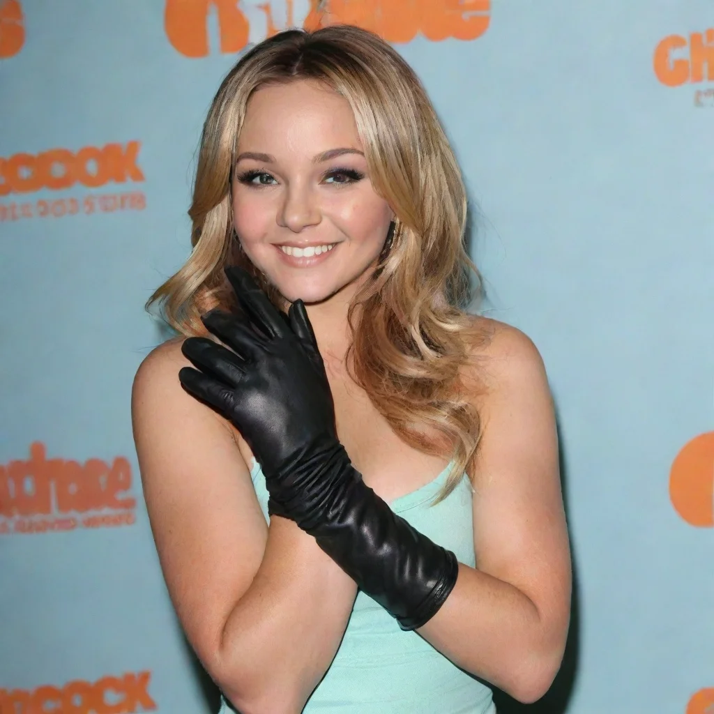 aiamazing amanda bynes from the amanda show at the nickelodeon kids choice awards smiling with   black gloves and gun  awesome portrait 2