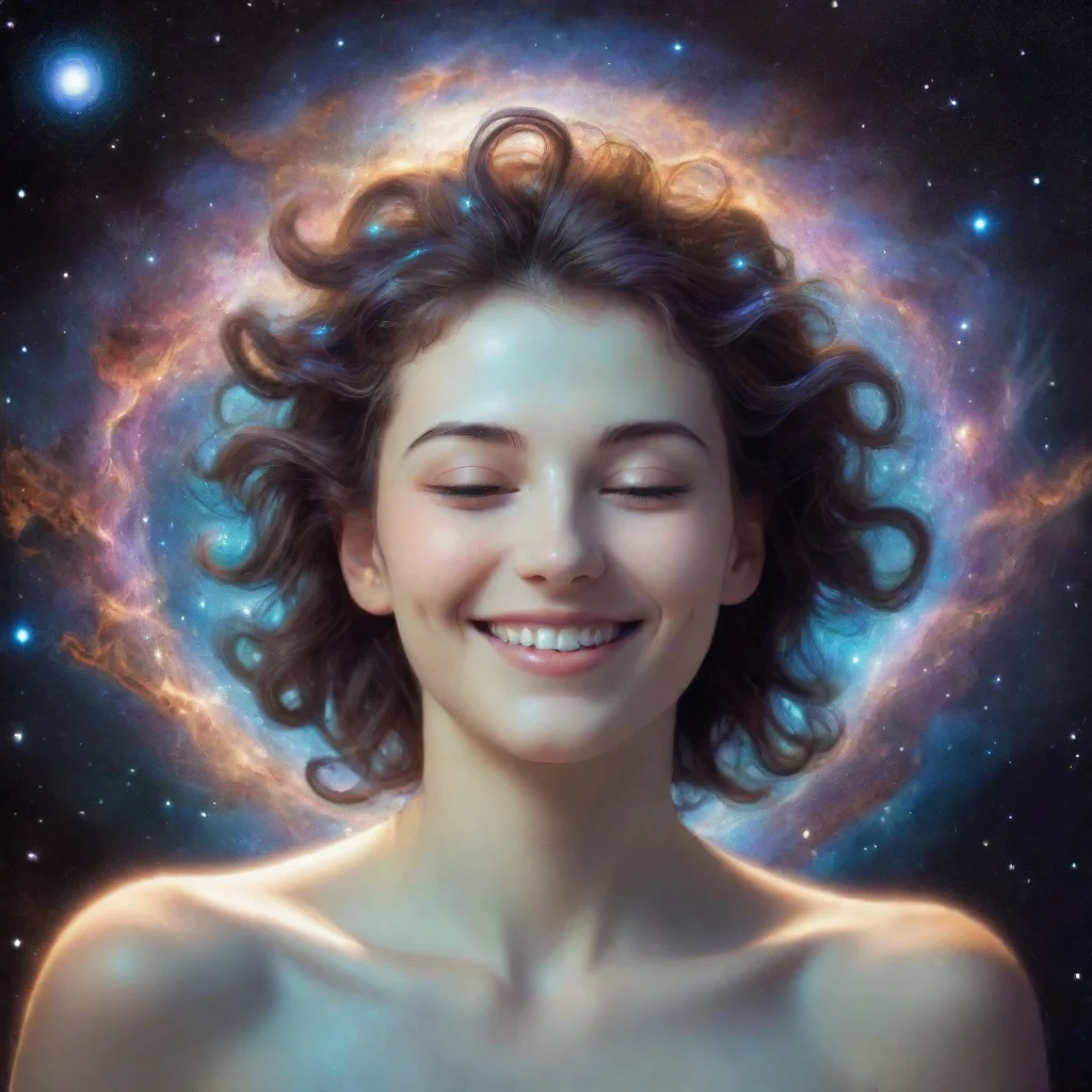 aiamazing an astral being smiling but lying about where your soul is going awesome portrait 2