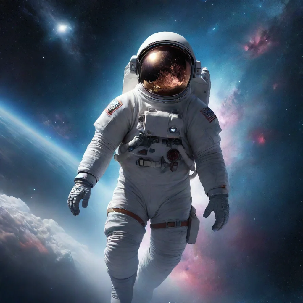aiamazing an astronaut%2C galaxy art%2C in the sky%2C 4k awesome portrait 2
