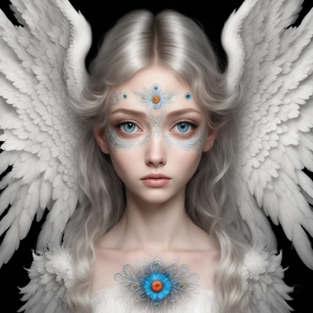 aiamazing angel with 6 eyes and 12 wings  awesome portrait 2