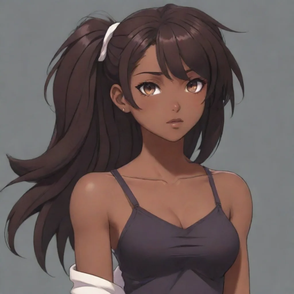 aiamazing anime%2C dark skinned%2C female awesome portrait 2