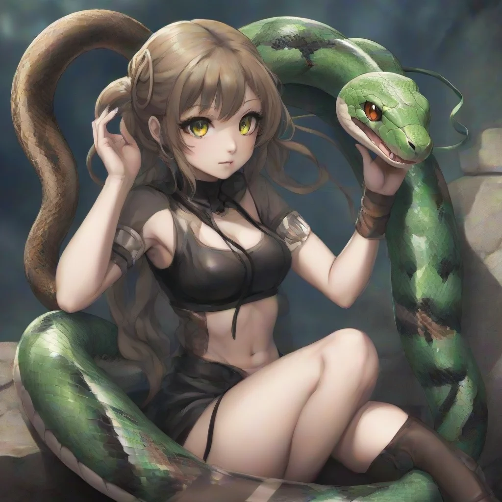 aiamazing anime%2C snake girl awesome portrait 2
