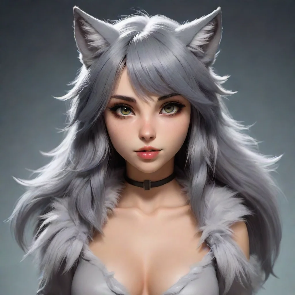 aiamazing anthropomorphic wolf girl furry awesome portrait 2