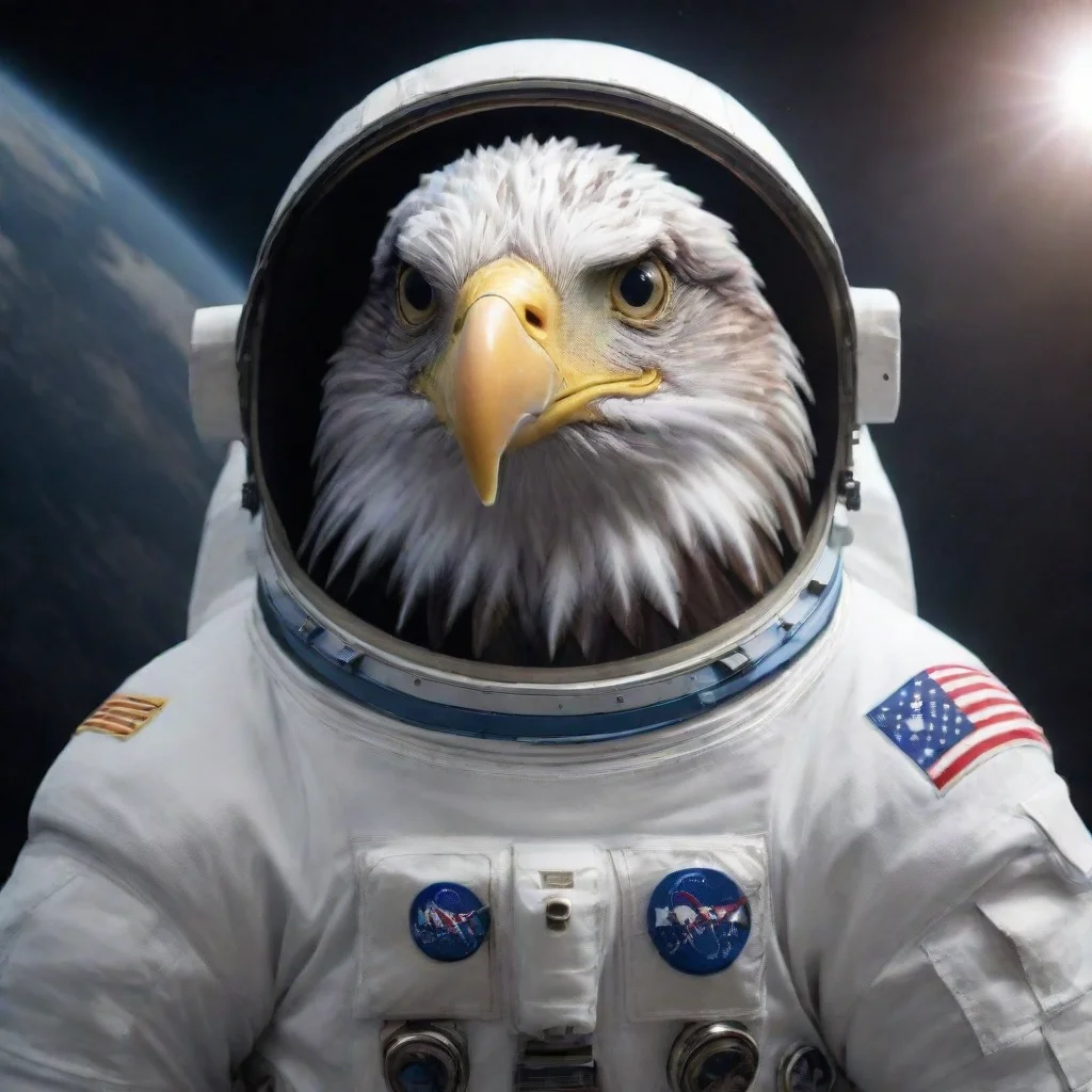 amazing astronaut eagle awesome portrait 2