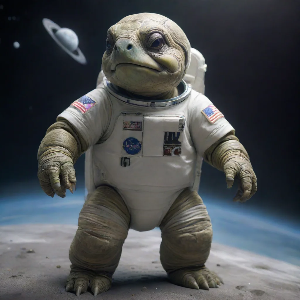 aiamazing astronaut turtle awesome portrait 2