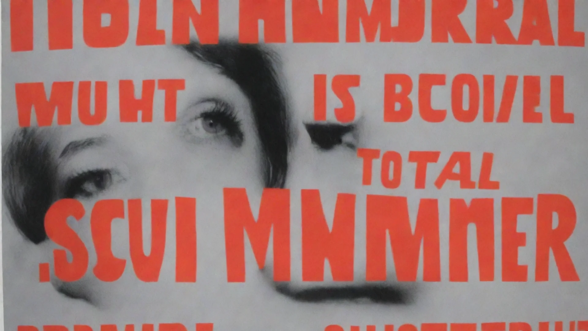 aiamazing barbara kruger poster that says total bummer summer awesome portrait 2 wide