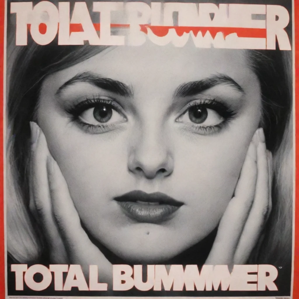 aiamazing barbara kruger poster that says total bummer summer awesome portrait 2