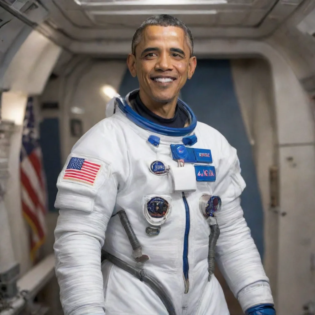 aiamazing barrack obama in space suit awesome portrait 2