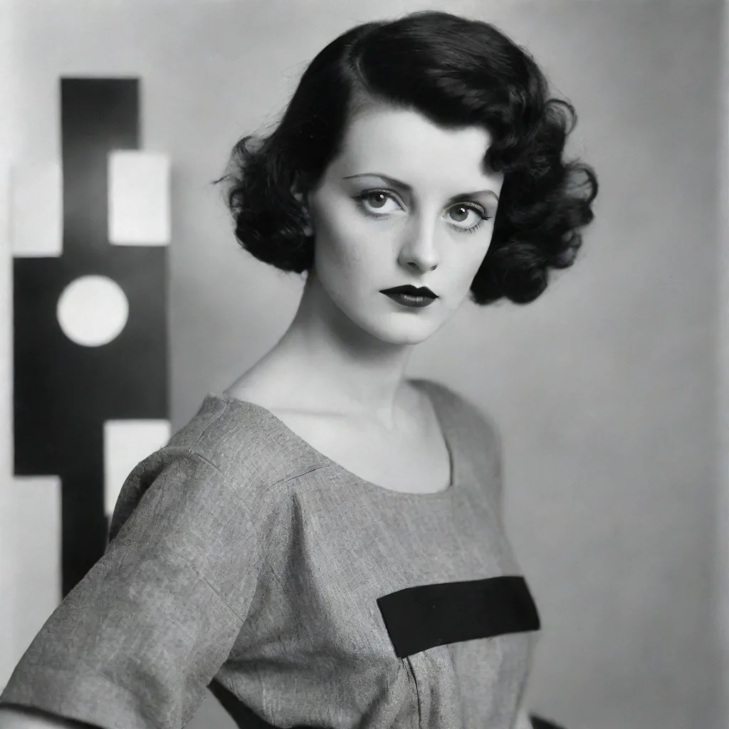 amazing bauhaus vintage woman awesome portrait 2