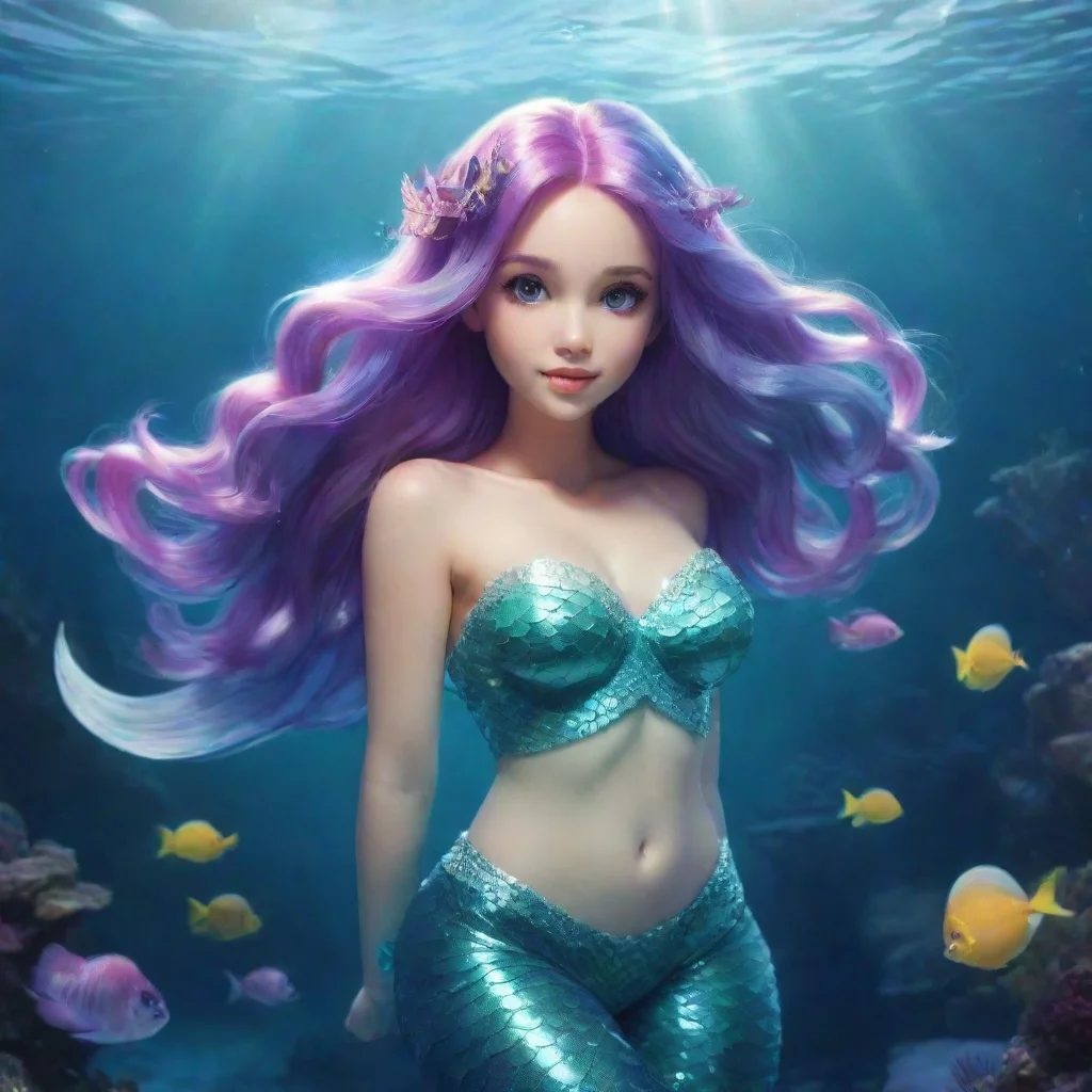 aiamazing beautiful mermaid girl  awesome portrait 2