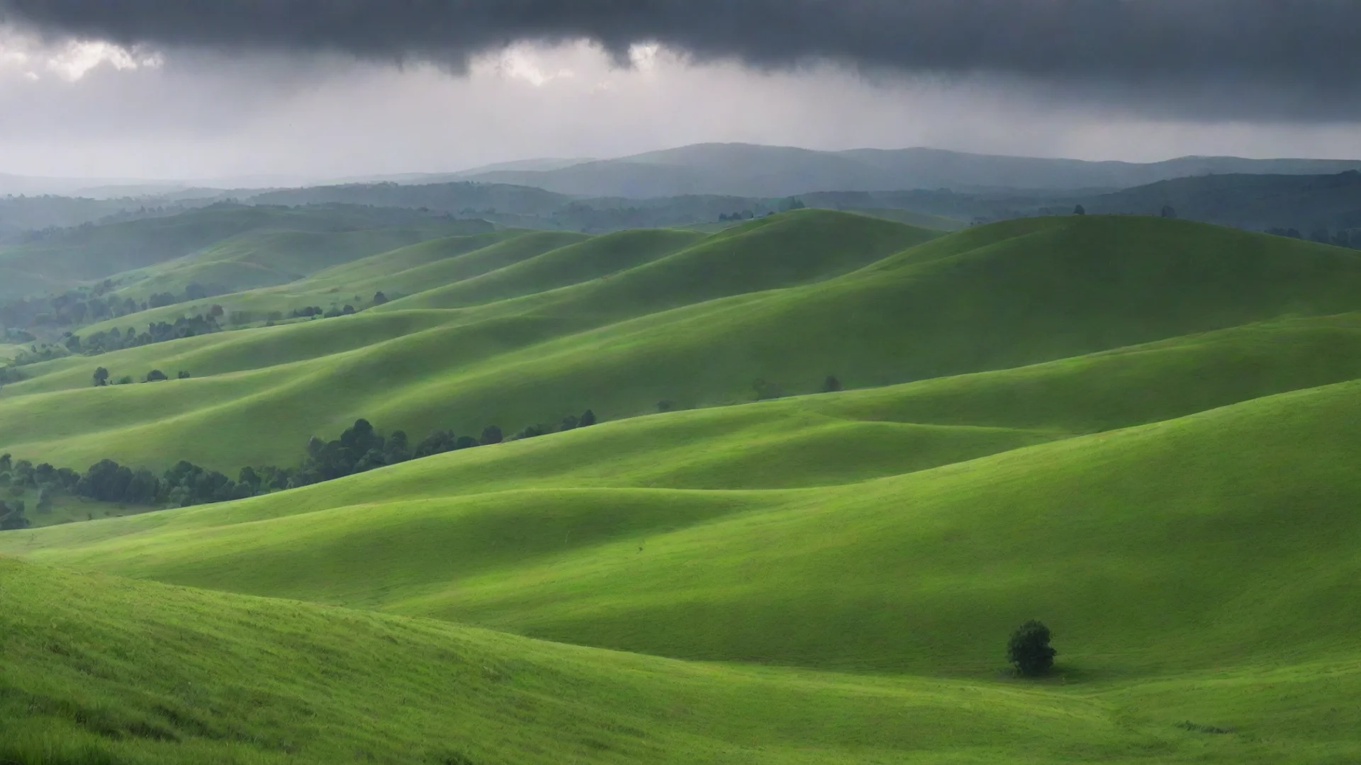 aiamazing beautiful raining landscape rolling hills pristine land epic hd aesthetic awesome portrait 2 wide
