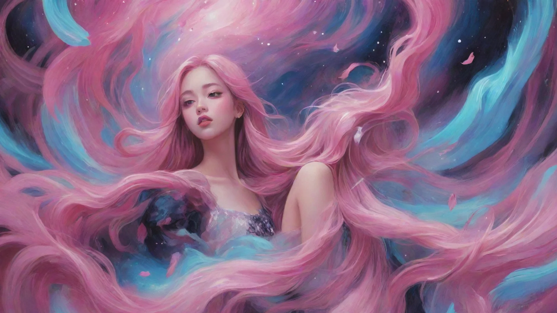 amazing beautifully detailed blackpink abstract wonderland fantasy aurora best quality awesome portrait 2 wide