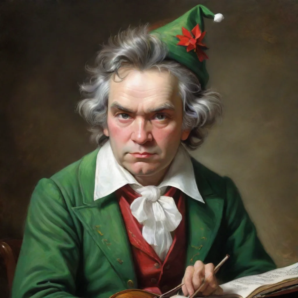 amazing beethoven as an elf awesome portrait 2