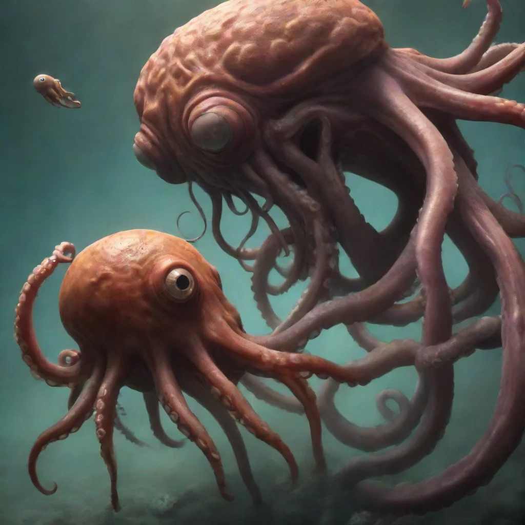 aiamazing beholder attacks octopus awesome portrait 2