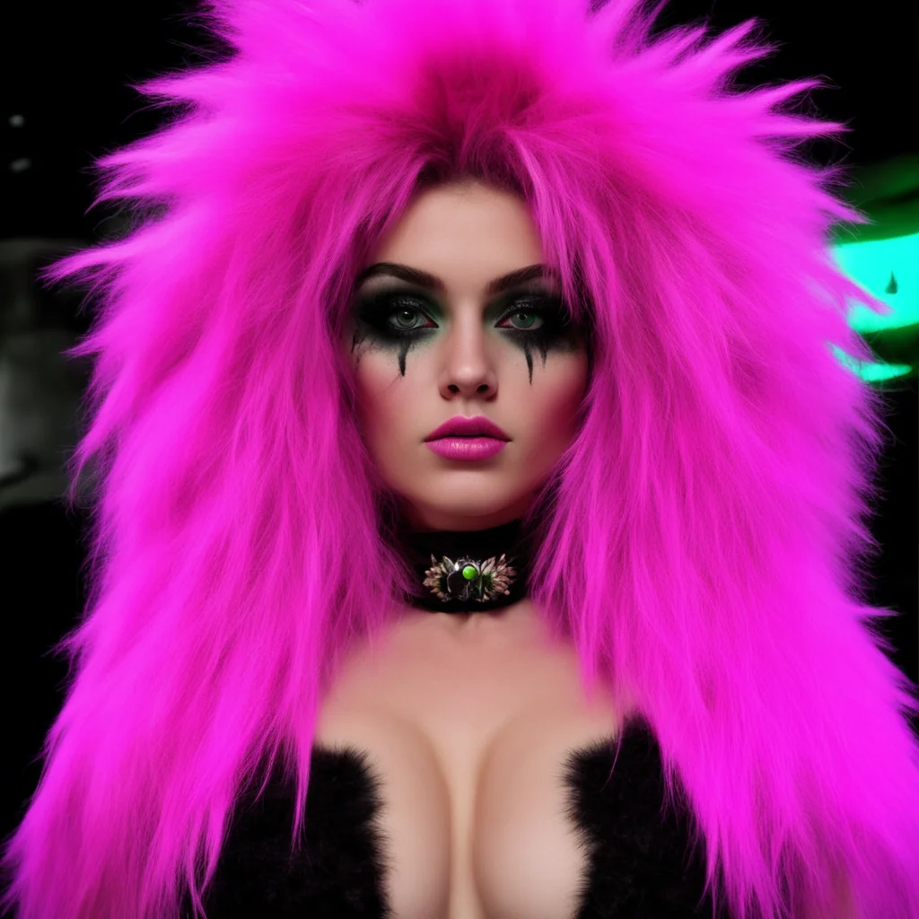 amazing big furry girl 69 pov photographic neon punk awesome portrait 2