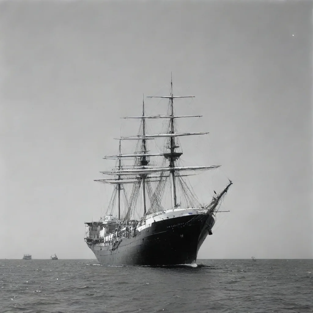 amazing black and white image of a ship awesome portrait 2