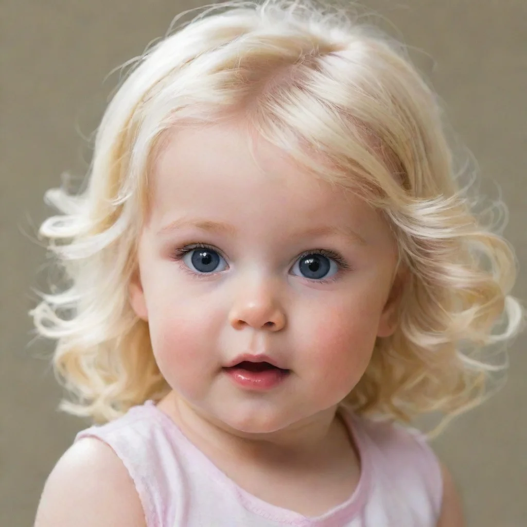 aiamazing blonde toddler  awesome portrait 2