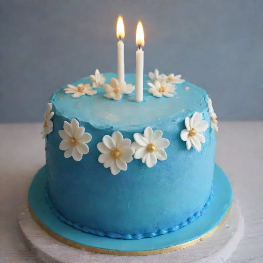 amazing blue birthday cake awesome portrait 2