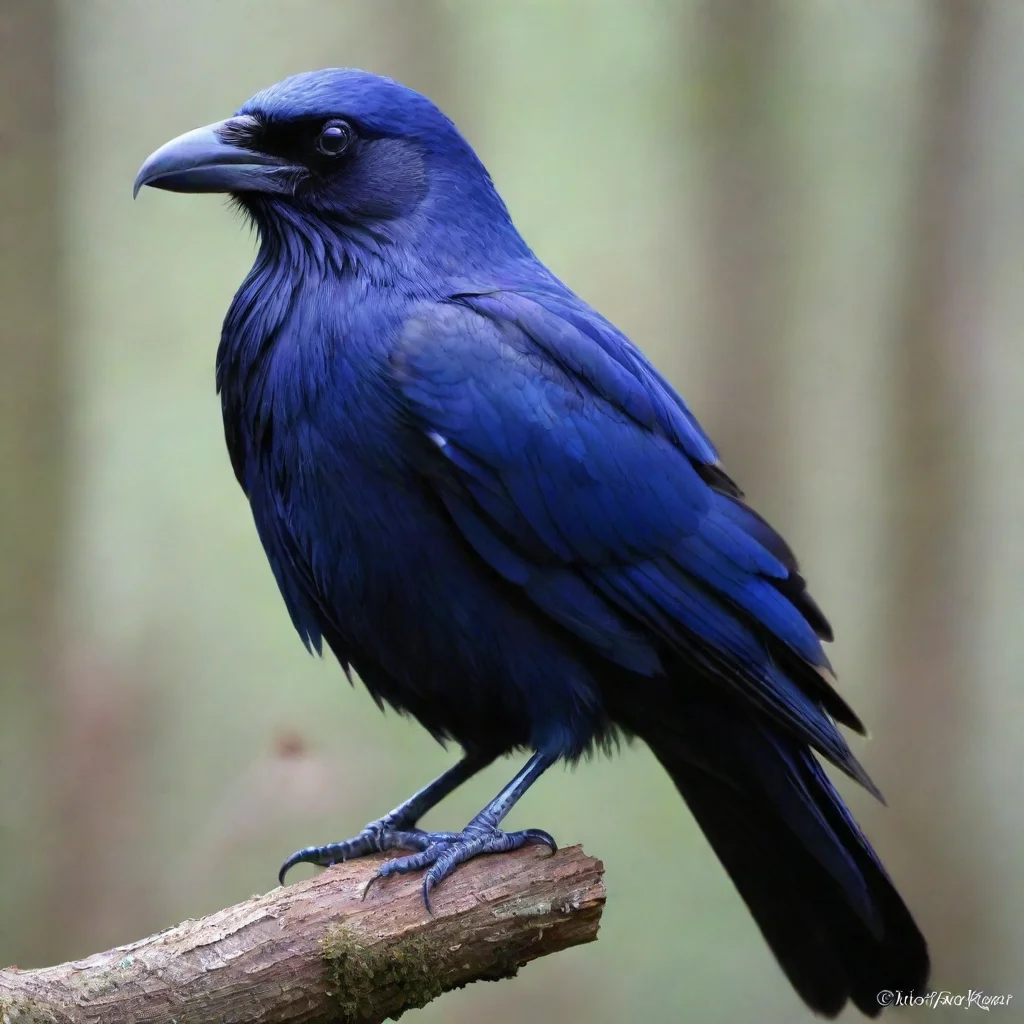 aiamazing blue raven awesome portrait 2