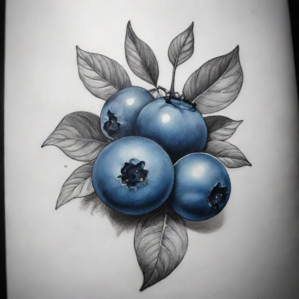 aiamazing blueberry black and white fine line tattoo awesome portrait 2