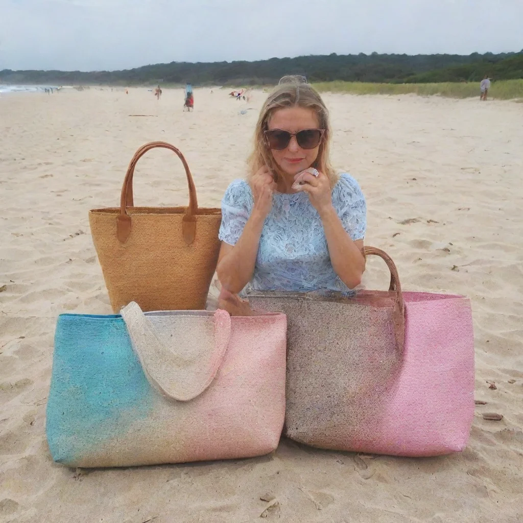 aiamazing bolsa nova handbags on the beach. awesome portrait 2