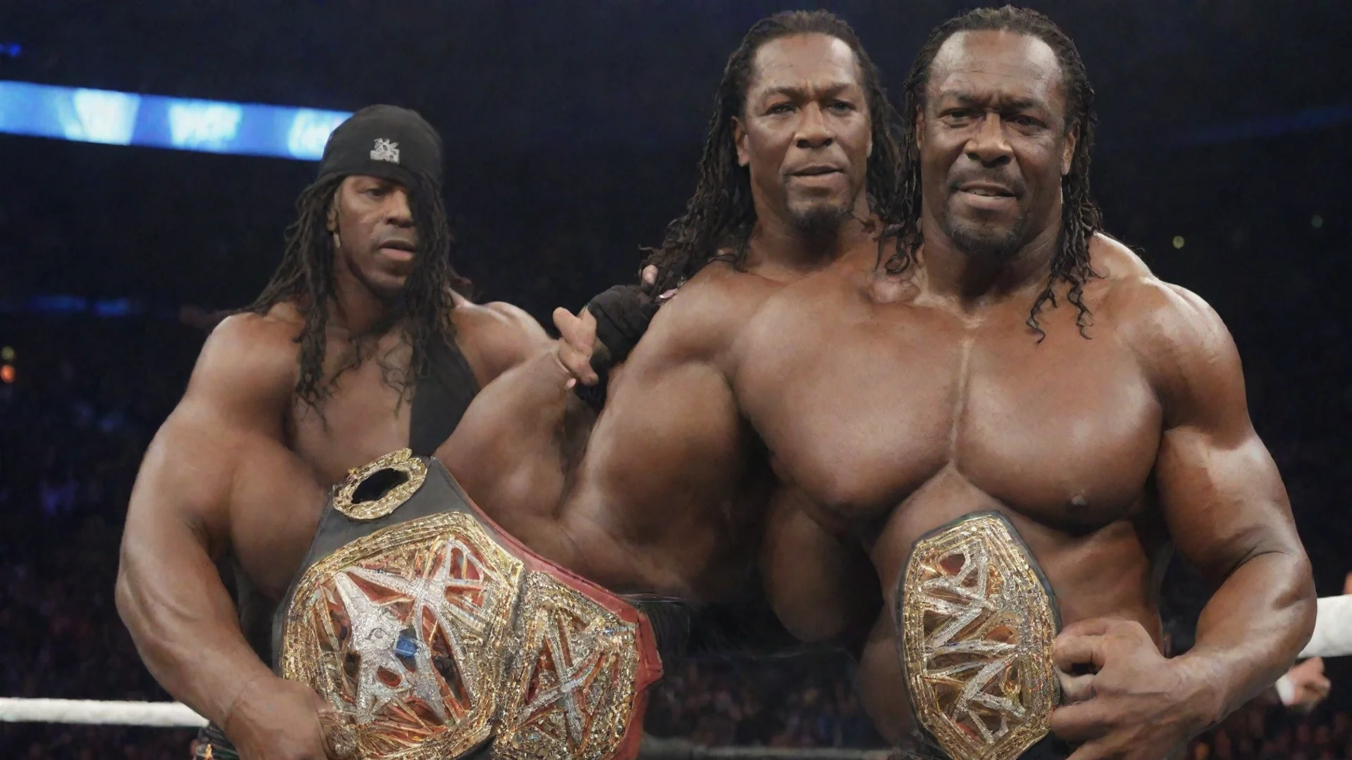 aiamazing booker t holding wwe champion  awesome portrait 2 wide