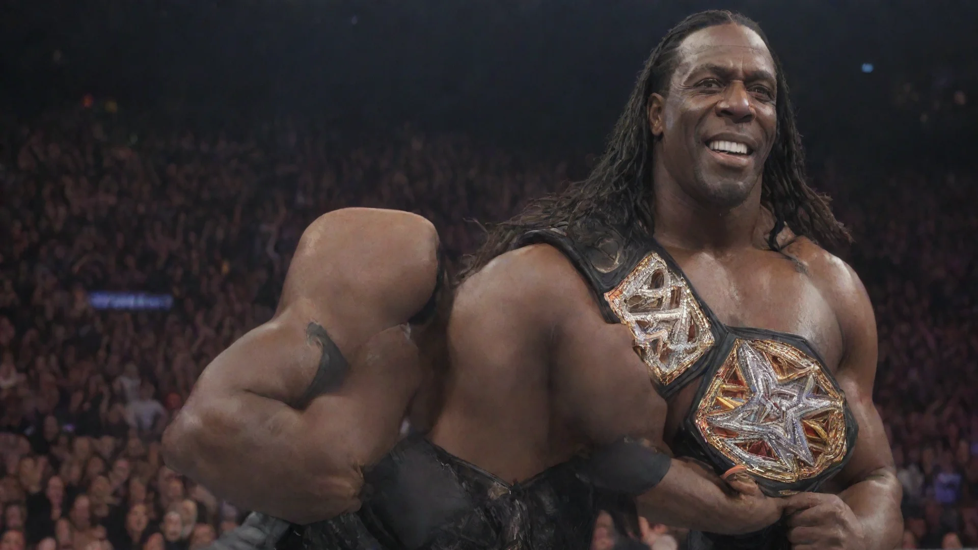 aiamazing booker t holding wwe undisputed universal champion  awesome portrait 2 wide