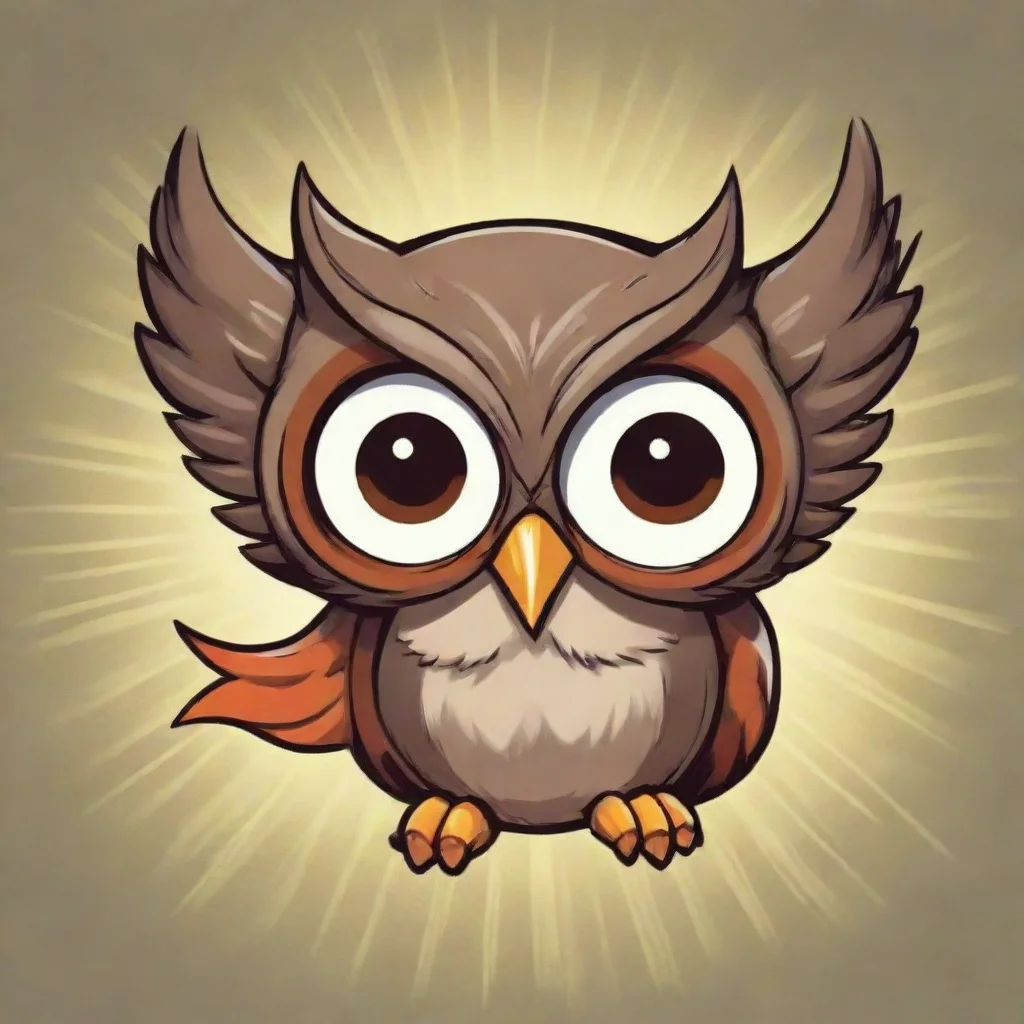 aiamazing bow and owl with a owl logo on it comic book awesome portrait 2