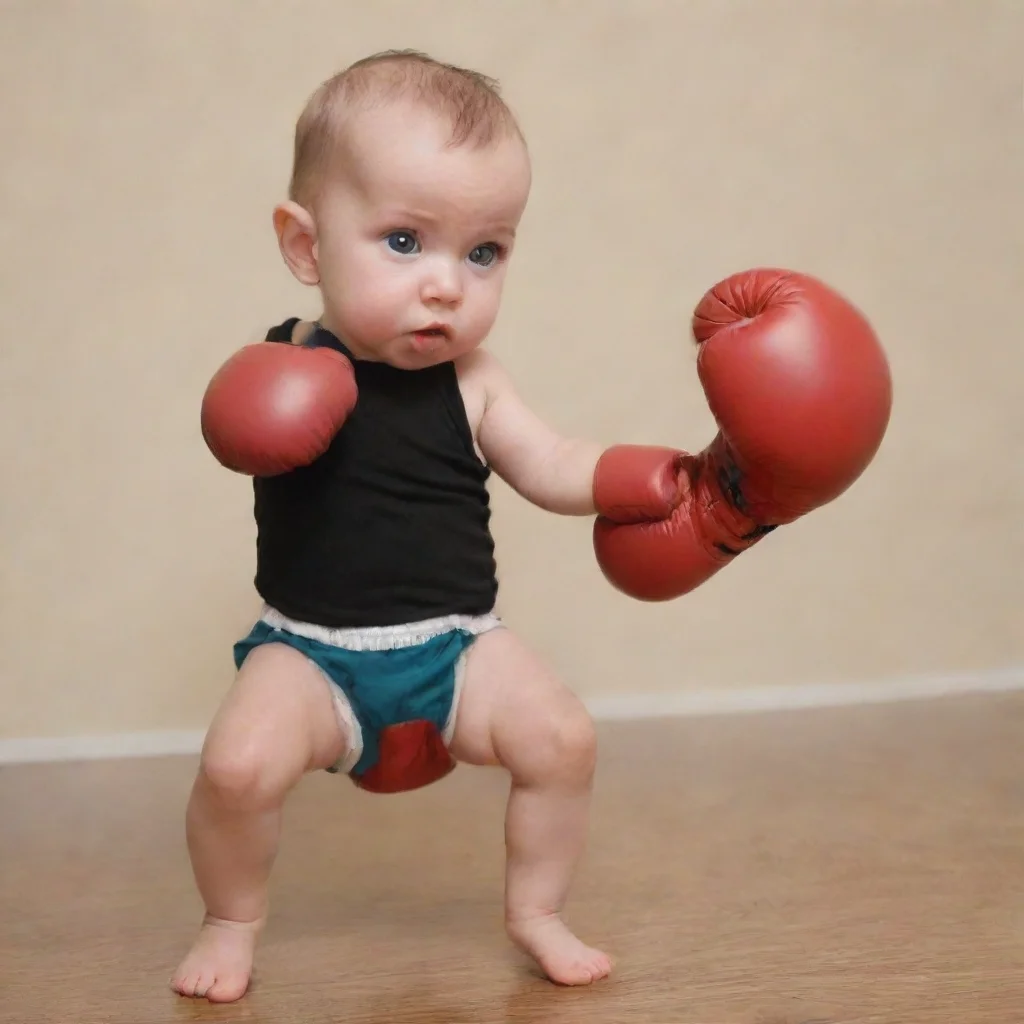 amazing boxing baby awesome portrait 2