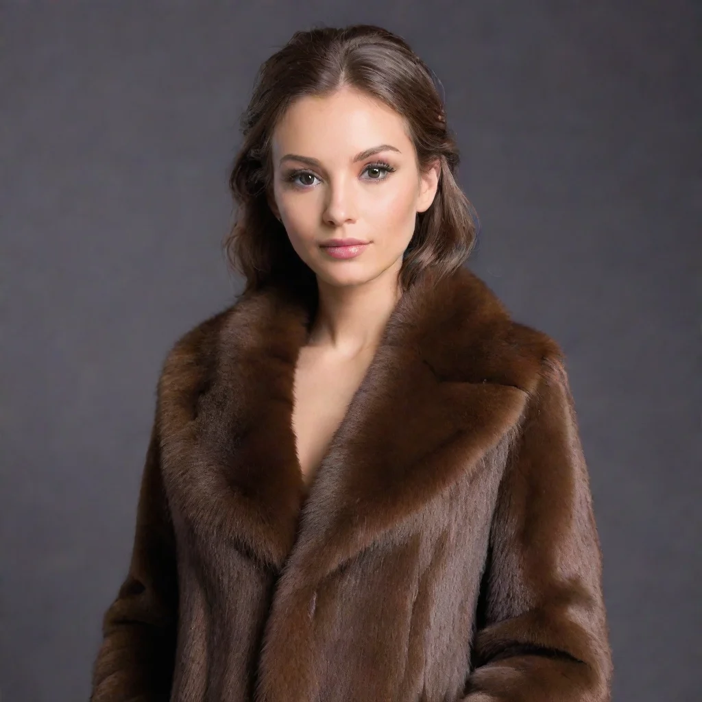 aiamazing brown mink fur covered human awesome portrait 2