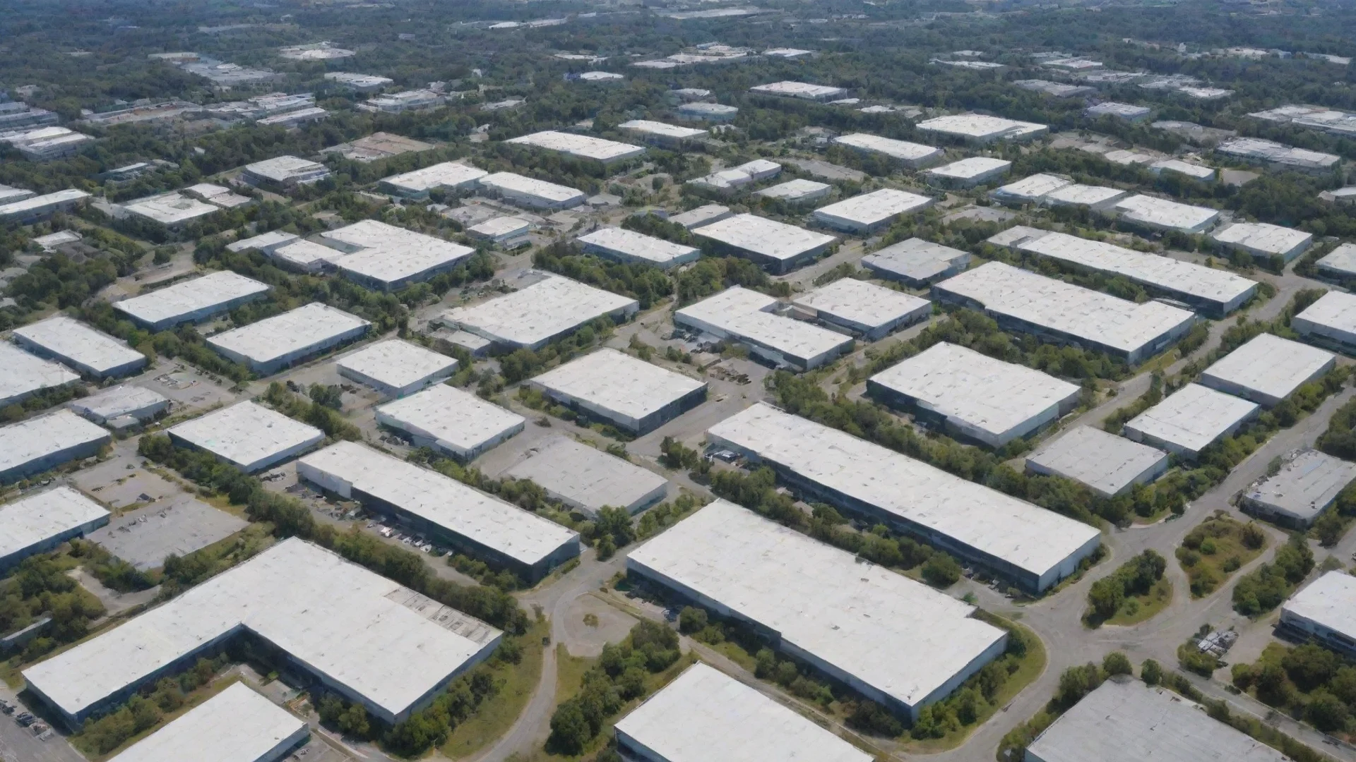 amazing business park aerial view  awesome portrait 2 wide