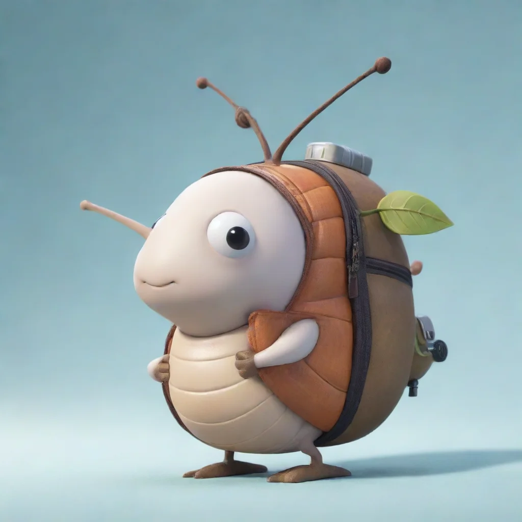 amazing cartoon snail wearing a backpack with helicopter blades coming out of the top of it awesome portrait 2