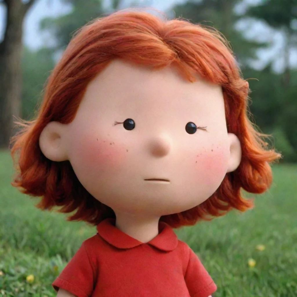 aiamazing charlie brown little red haired girl awesome portrait 2