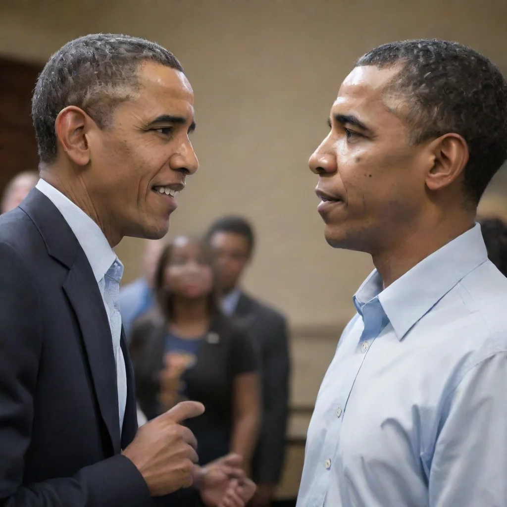 amazing college student talking with barack obama awesome portrait 2