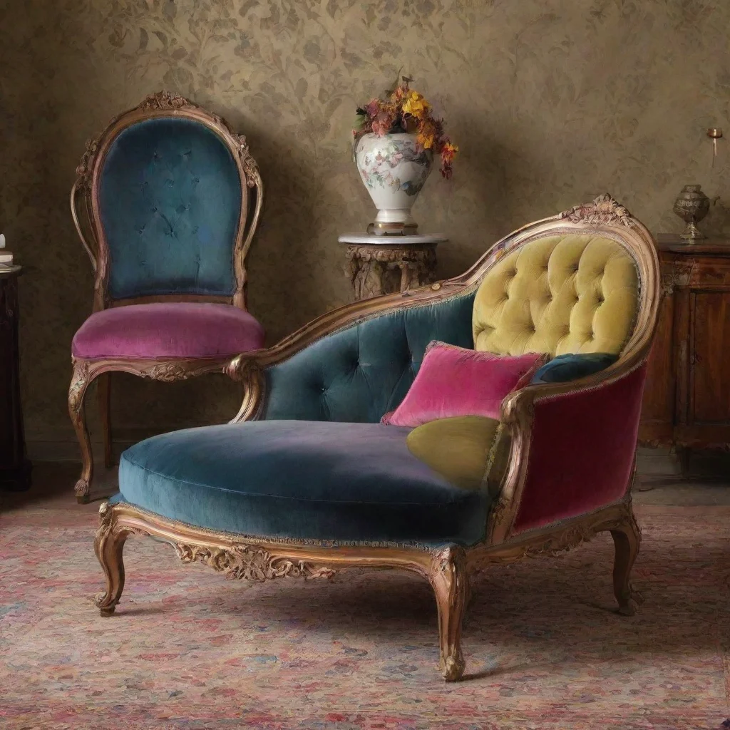 amazing colorful victorian furniture  awesome portrait 2