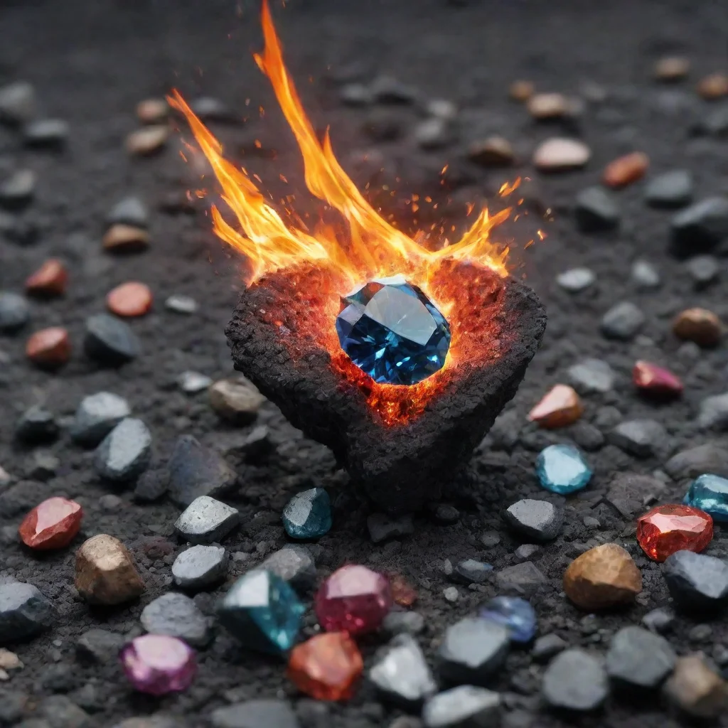 aiamazing crashing into the ground causes colored diamonds and coals to fly in all directions awesome portrait 2