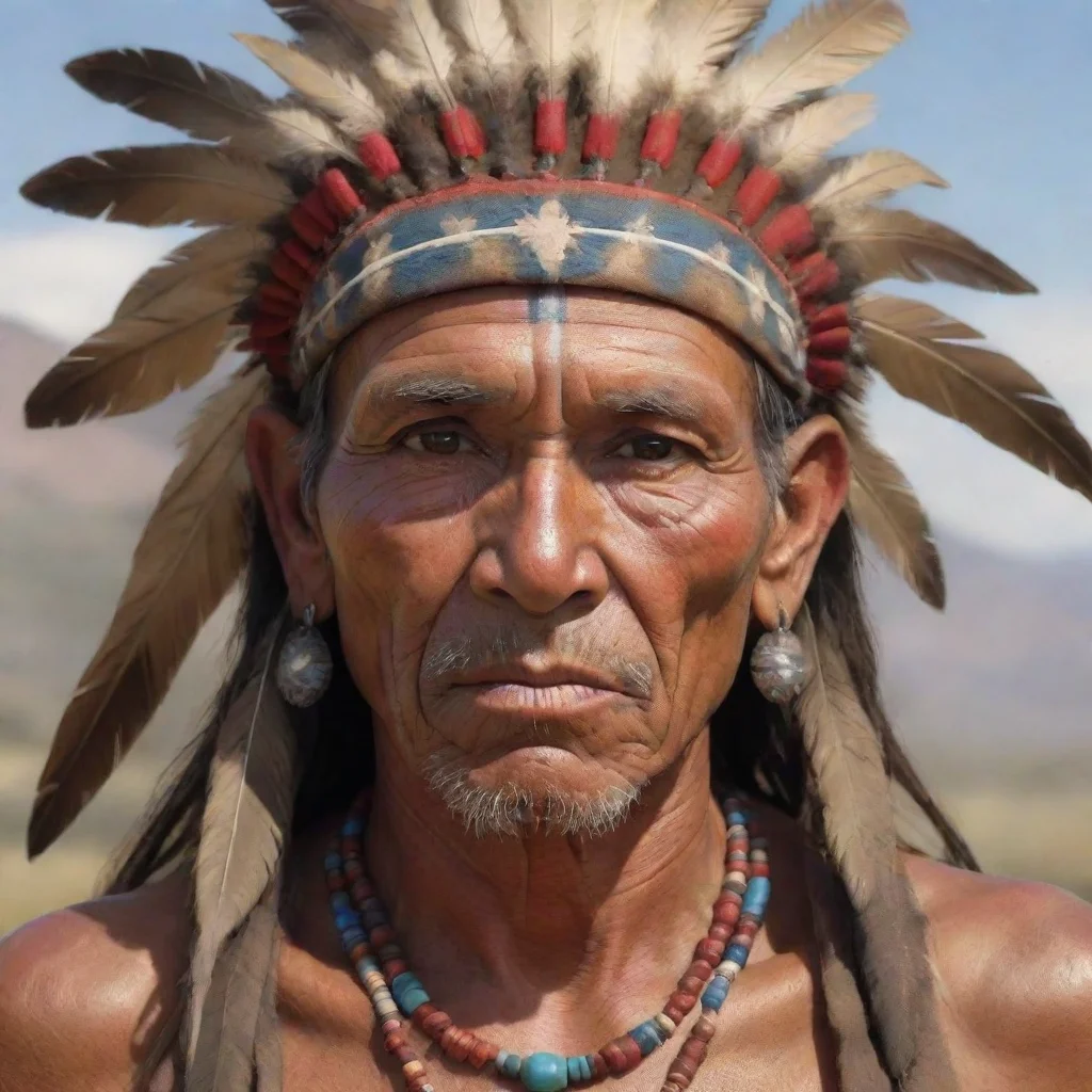 amazing crea imagen de un indio americano realista awesome portrait 2