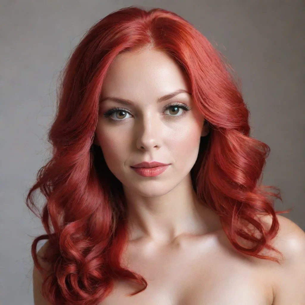 amazing creame una mujer pelo rojo crespa awesome portrait 2