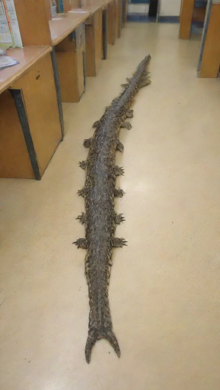 aiamazing crocodile tails in school awesome portrait 2 tall