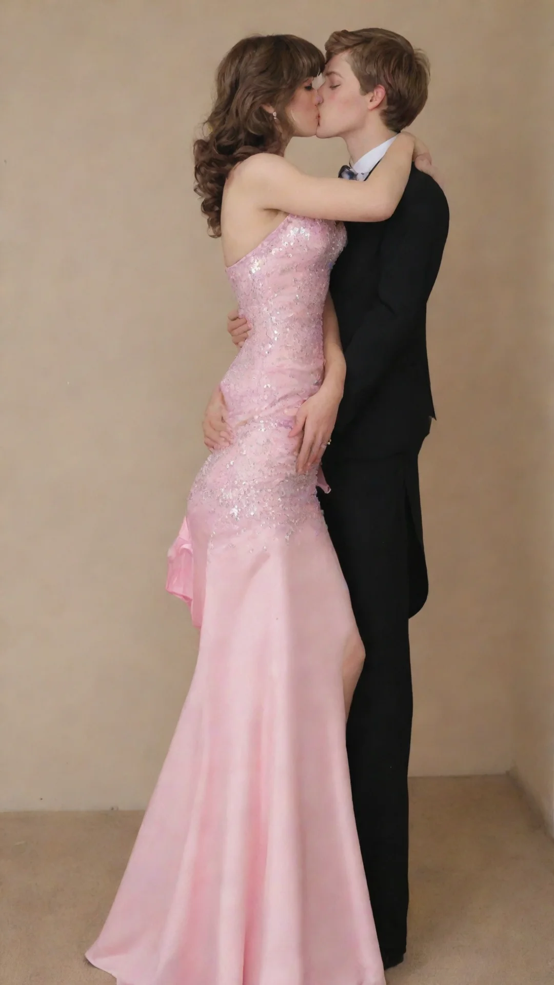 aiamazing crossdresser%2C prom dress%2C kissing boy awesome portrait 2 tall