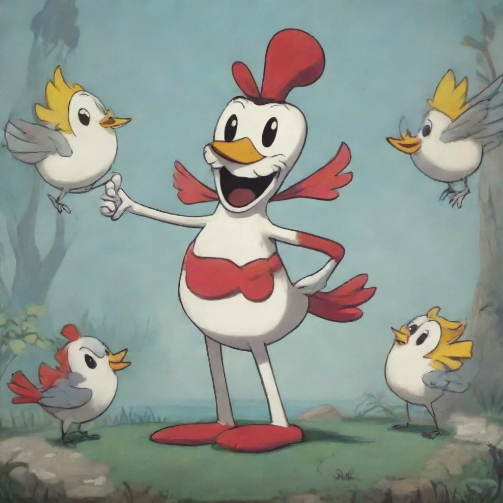 aiamazing cuphead birds awesome portrait 2