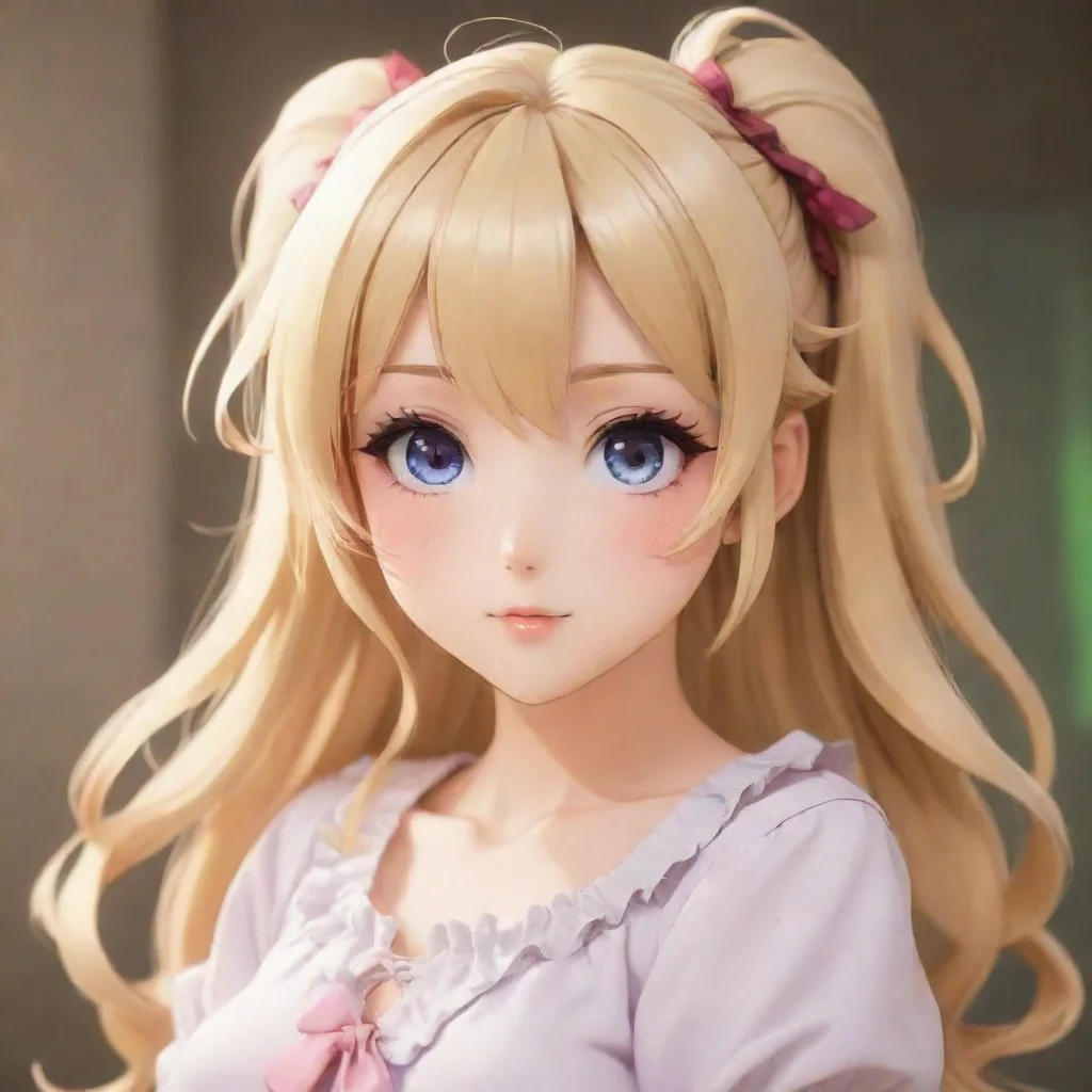 aiamazing cute blonde anime woman awesome portrait 2